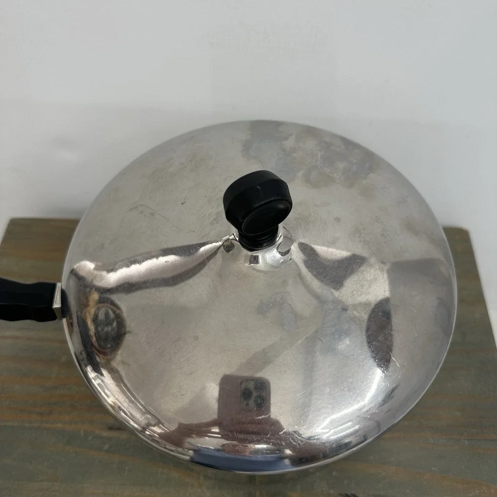 Vintage Farberware Aluminum Clad Stainless Steel 3 Qt Saucepan & Lid